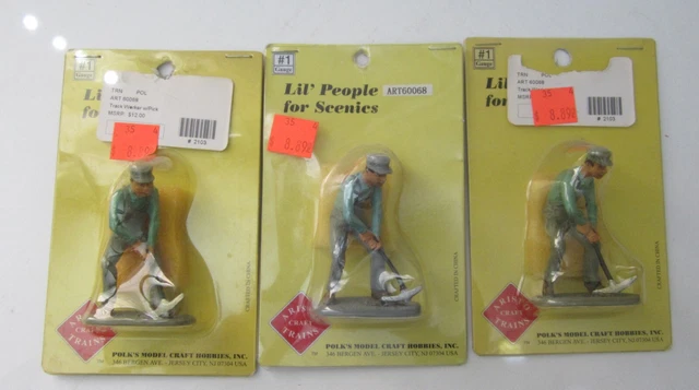Lot 3 ARISTO-CRAFT G-Scale #ART60068 - Track Worker w/Pick - NOS