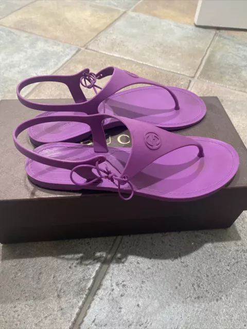 Gucci Katina Jelly Thong Shoes Flats. Size 36 3