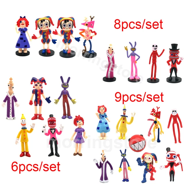 THE AMAZING DIGITAL Circus Figure Pomni Jax Ragatha Gangle Caine PVC