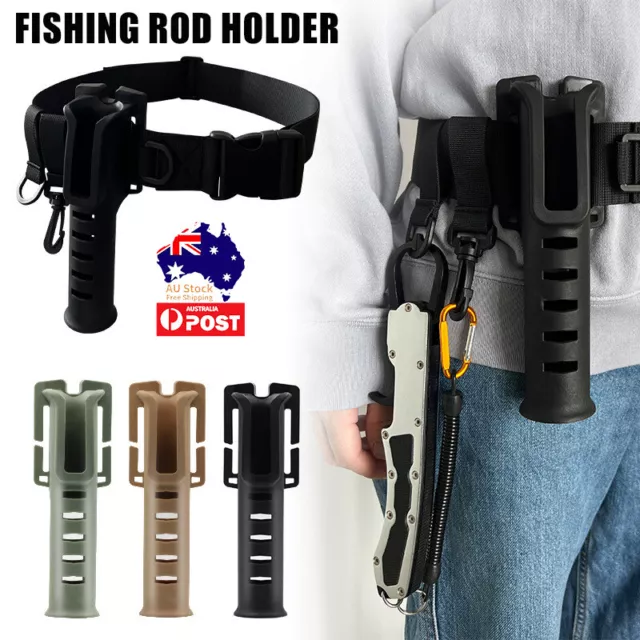 HOLDER BELT FISHING Part Pole Holster Portable Wear-resistance Accessories  $15.75 - PicClick AU