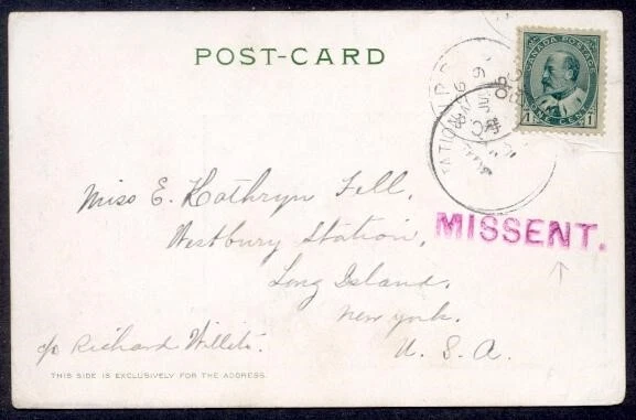 Canada C&V Rpo £ 1906 Ppc To Usa