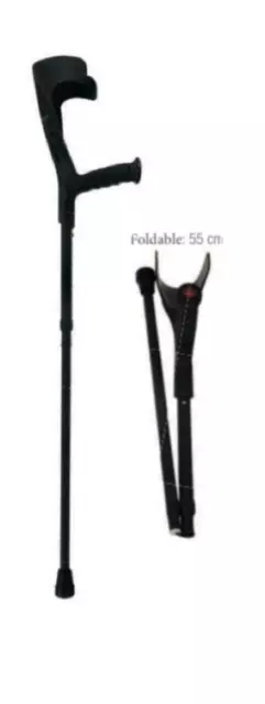 Stylish Black Funkrutch - Foldable & Reliable Crutches for Mobility