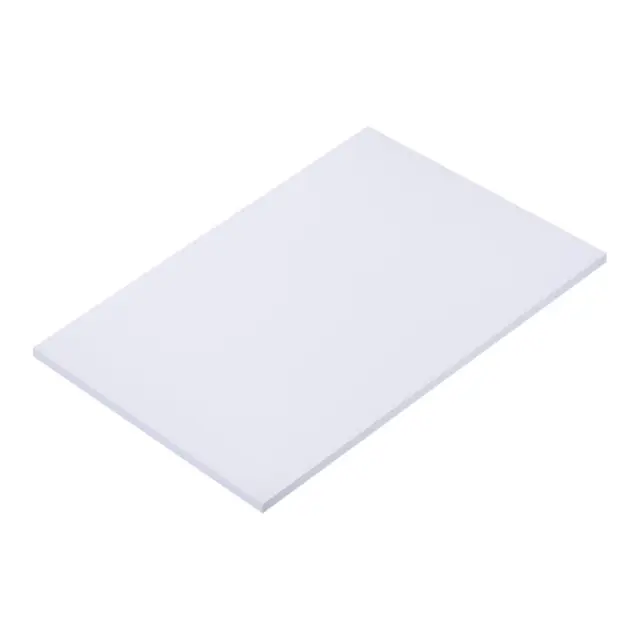 Blanco ABS Plástico Hoja 7x4x0.2pulg para Edificio Modelo, DIY Artesanía, Panel