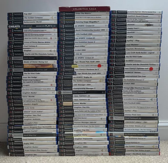 110+ PS2 Playstation 2 Games Bundle/Job Lot