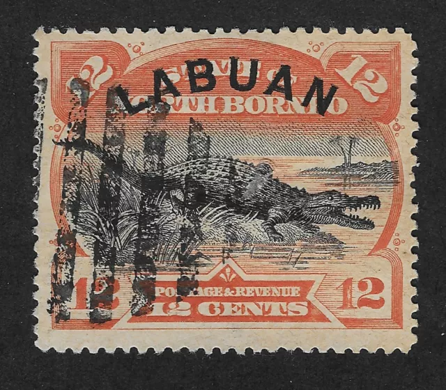 Labuan -1894 North Borneo Stamp overprinted "Labuan" 12 Cents Fine Used (DX5)