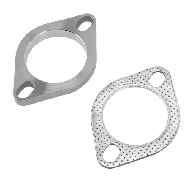 2 pz 2 2 2 5 pollici kit di collegamento flangia di scarico bullone acciaio inox riducente 2 bulloni