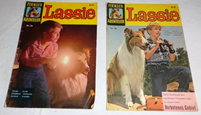 2 x Lassie Fernseh  Abenteur Nr. 36+46 ;  Tessloff Verlag