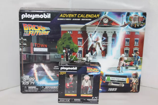 Playmobil Back To The Future Advent Calendar And Marty Mcfly And Dr Emmett Brown