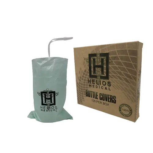 Cubiertas de bolsas de botella biodegradables para tatuajes HELIOS 4,75"" x 7,75"" caja de 100