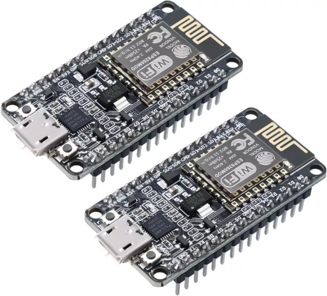 NodeMCU Amica V2 ESP8266 ESP-12F Modulo RUIZHI 2 Pezzi Wifi...