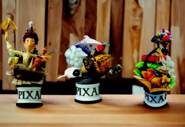 Disney Pixar Square Enix Formation Arts Set Ratatouille, Up & Wall-E Cake Topper