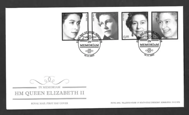 GB 2022 RM In Memoriam HM Queen Elizabeth II Windsor P/M FDC Unaddressed