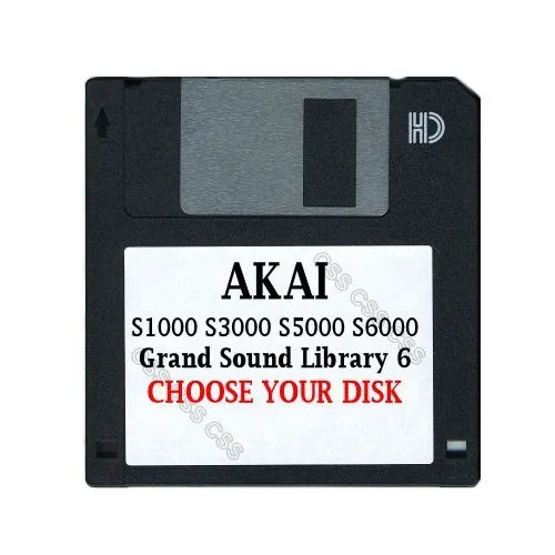Akai S1000 / S5000 Floppy Disk Grand Sound Library 6 Choose Your Disk