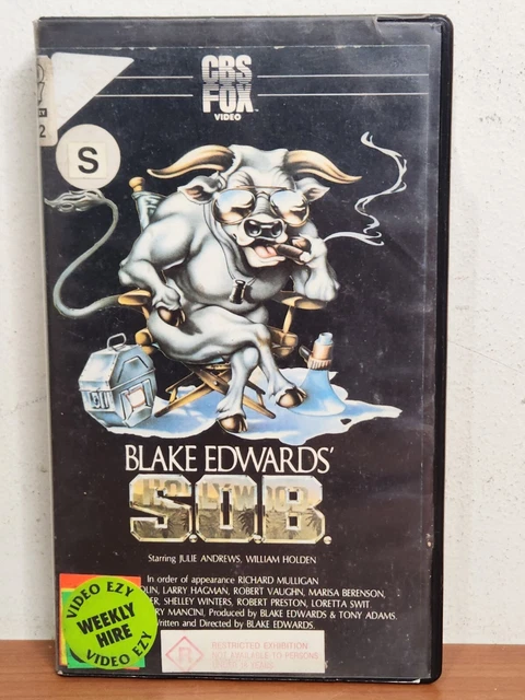 S.O.B. [VHS] CBS Fox Video 1981 Ex-Rental Tape Blake Edwards SOB R ...