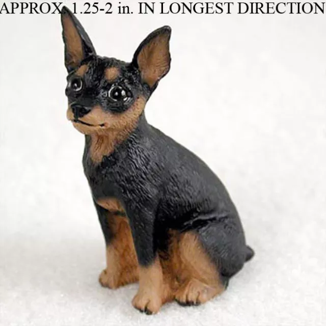 Mini Pinscher Mini Hand Painted Figurine Black