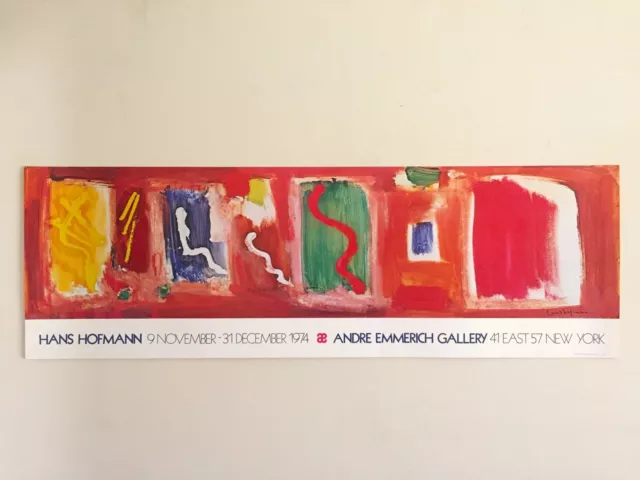 Hans Hofmann Rare 1974 Abstract Expressionist Lithograph Print Exhibition Poster