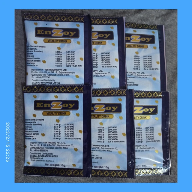 EnZoy Vitality, 6 sachets de 10 gr- Péremption 04/2024 (lettre suivie laposte). 3
