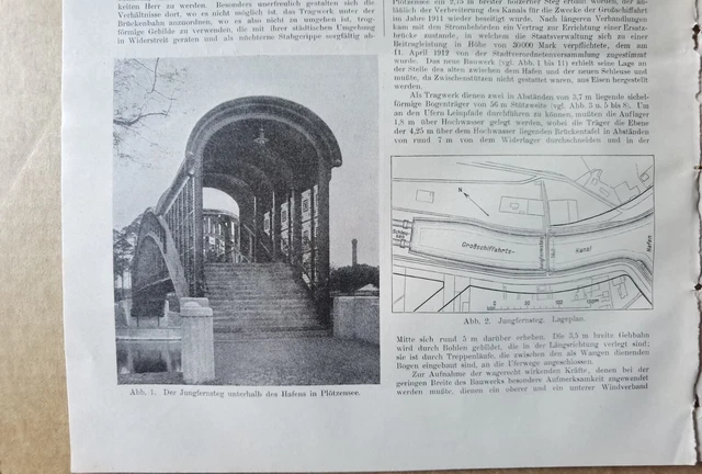 1915 Bauverwaltung 63 Berlin Plötzensee Münster Zolldirektion Friedrich Ebel