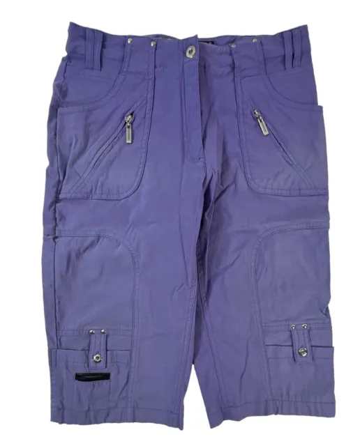 Jamie Sadock Athletic Women Utility Golf Shorts Pockets Side Slit Size 0 *flaw*