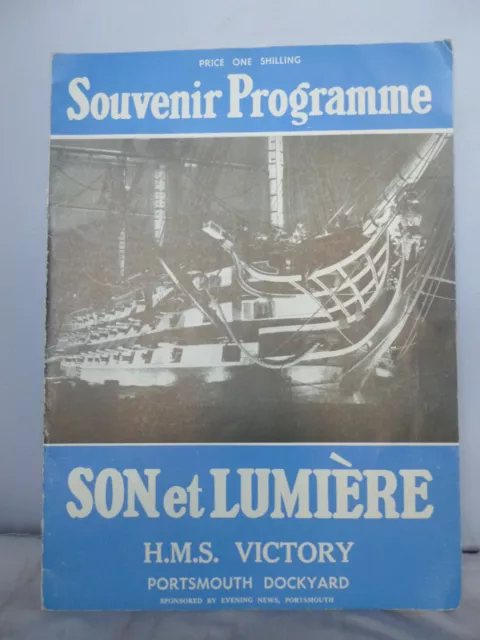 Son et Lumiere - HMS Victory Souvenir Programme 1960 Illustrated