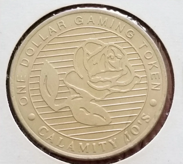 OBSOLETE! VTG 1992 CALAMITY JO'S Casino (Cripple Creek) $1 GAMING TOKEN