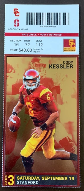 USC Trojans 9/19/2015 NCAA football ticket stub vs Idaho Vandals