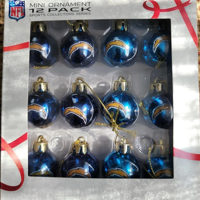 San diego chargers mini 12 pack sports collector series ornaments
