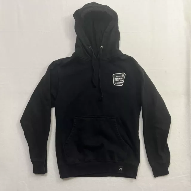 MAMMOTH Mountain California Black Long Sleeve Hoodie Sweatshirt Men’s Size Small