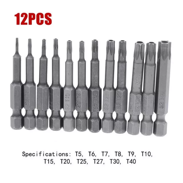 1/4 \" 12pcs 50mm Électrique Tournevis Magnétique Pièces Limes À Haute Qualité