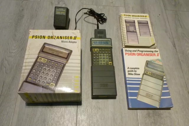 JOB LOT PSION ORGANISER II Model XP with accessories VINTAGE RETRO BUNDLE