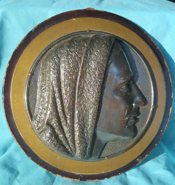 1920S ART DECO WALL PLAQUE SHWING A WOMAN WITH A SHAWL £43.60 PicClick UK