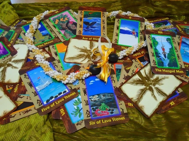 32 Brand NEW HazelMoon's Hawaiian Tarot cards books and decks