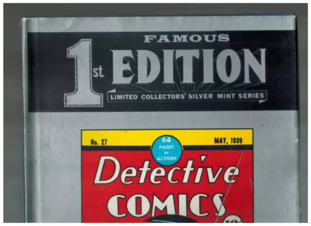 Famous 1st Edition Detective Comics 27 RARE HARD COVER w/ Dust Jacket  1974 DC