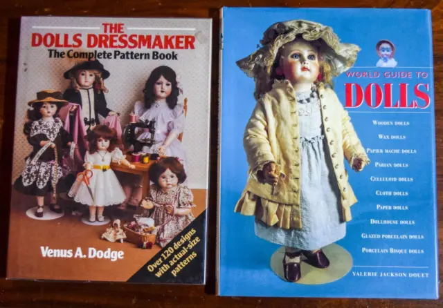 2 Extra Large Doll Books "World Guide to Dolls" & "The Dolls Dressmaker"