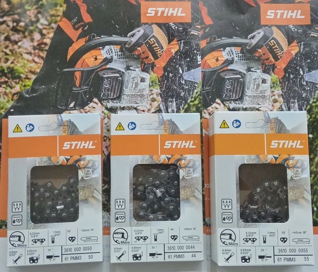 CATENA ORGNALE STHL 45 MAGLE 3/8 1,3 MM PER BARRE CON LUNGHEZZA 30 - Foto 5