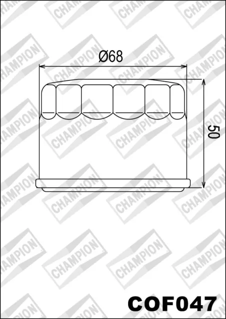 COF047 Filtre Huile CHAMPION Kymco Atv 500 Uxv 4x4 2008 2009 2010 2011 2012 2013