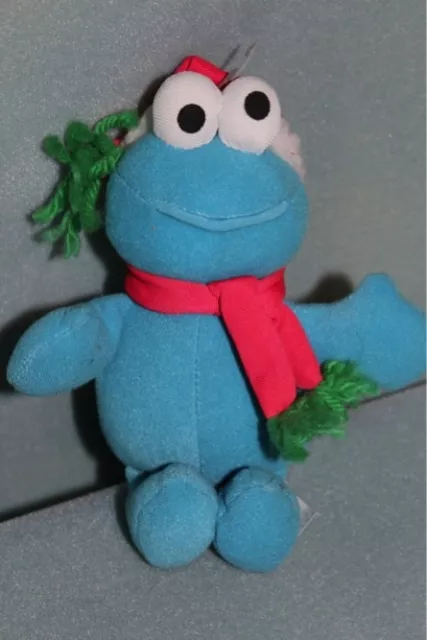 Sesame Street Christmas Cookie Monster Plush Toy Doll Fisher-Price 2000