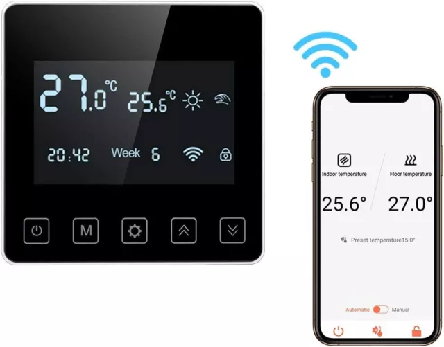 Termostato Riscaldamento Caldaia LCD WIFI Intelligente Google Home