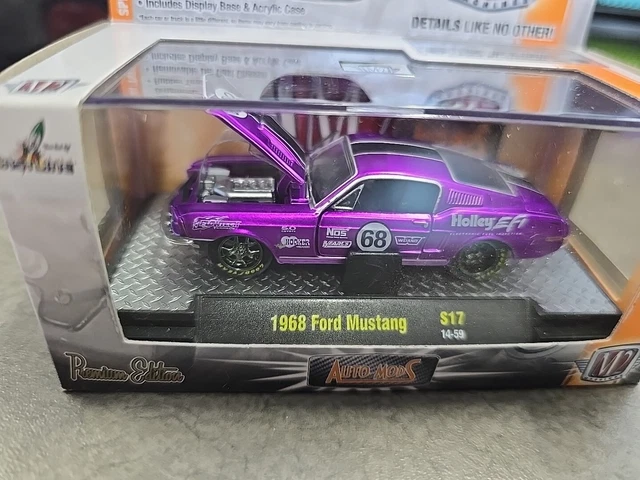 Voiture Miniature M2 Machines Ford Mustang Fastback 1968 – Blanc, échelle 1:64, édition Limitée