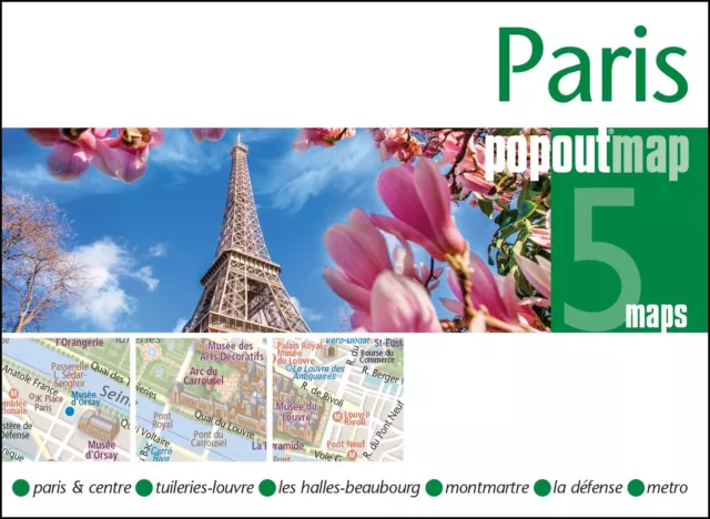 Paris PopOut Map (PopOut Maps) - pocket size, pop up Paris city map by PopOut Ma