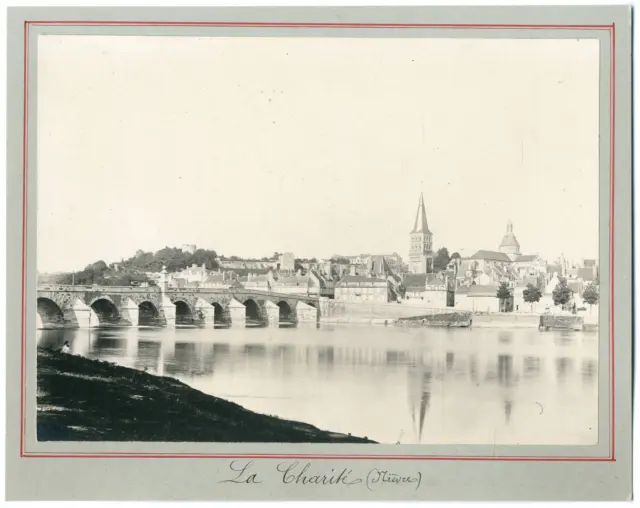 France, La Charité-sur-Loire, view of the commune vintage silver print print print print print print