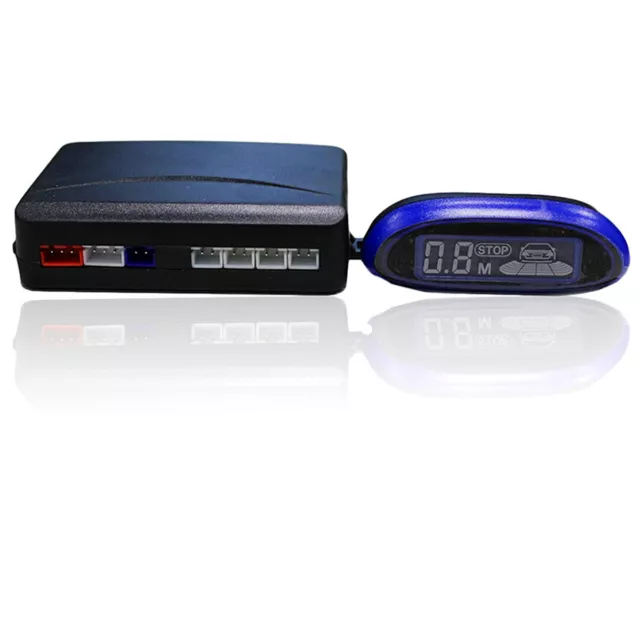 Car Backup Parking Radar Assistance 4 Sensors Human Voice Alarm Monitor System