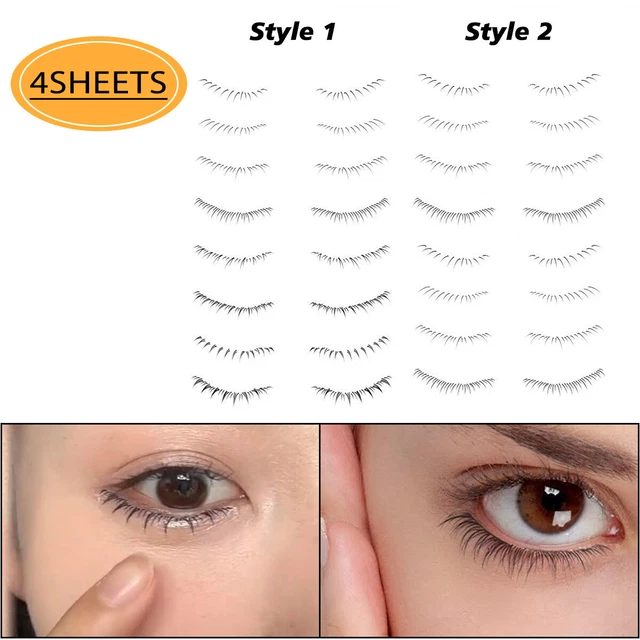 Lower Eyelash Tattoo Stickers Women Eyelash Extension Sticker Eye Makeup F