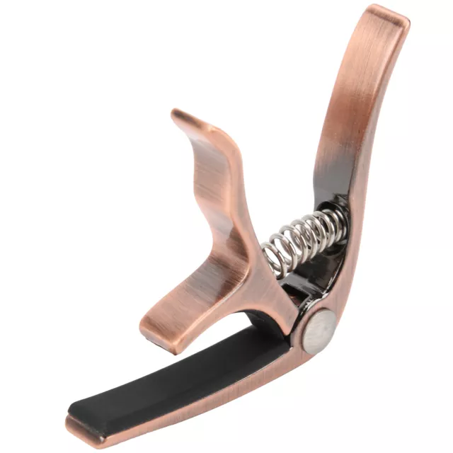 (Rose Gold)CP08 Zinc Alloy And Silicone Guitar Ukulele Capo Musical CMM