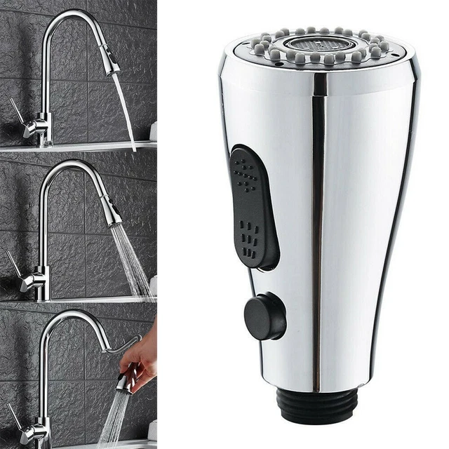 Pull Out Spray Head Replace Universal Kitchen Sink Faucet Basin Mixer Tap Silver 2