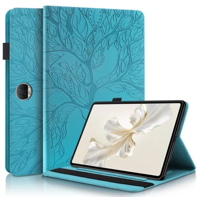 For Honor Pad 9 Tree Life Series Embossed Leather Tablet Case cover shell