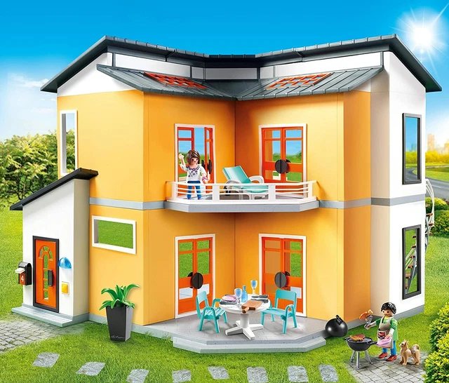PLAYMOBIL City Life Maison Moderne Effets De Lumière Et Son + 4 Ans (9266)