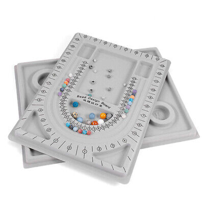 Collar de pulsera hágalo usted mismo con cuentas flocadas para hacer joyas bandeja organizador de fabricación de joyas