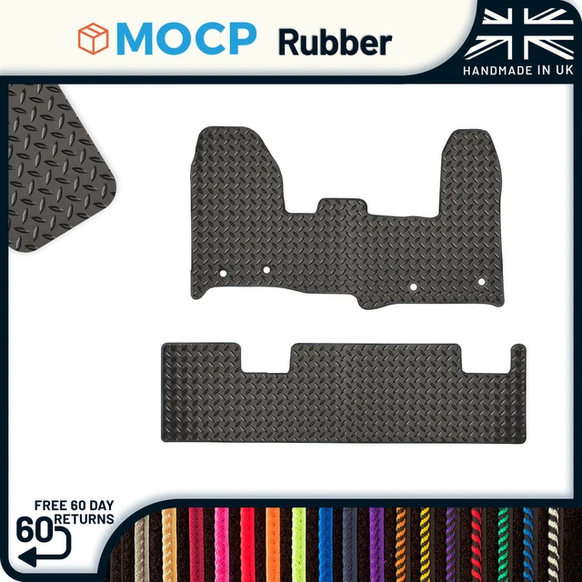 RUBBER VAN MATS to fit Ford Transit Custom Automatic Double Cab Single