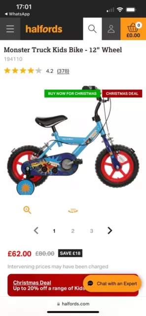 Halfords monster online bike